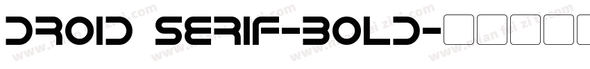 Droid Serif-bold字体转换
